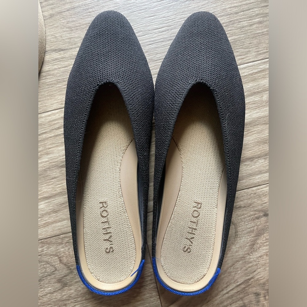 Rothy’s black mules size 8
